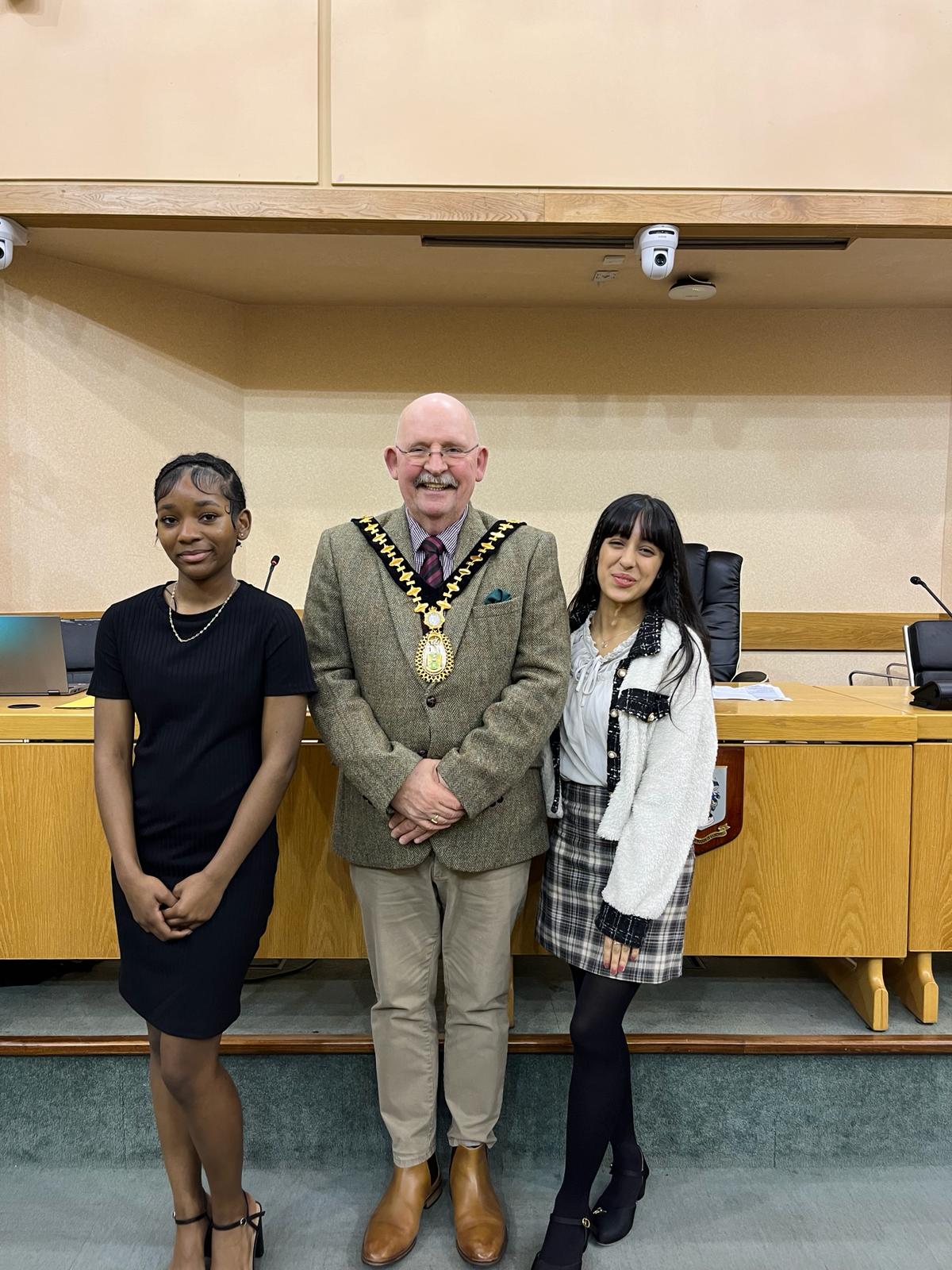 Khashvi Khanna and Angela Hangero were officially elected at a ceremony attended by The Mayor of Sandwell, Councillor Bill Gavan.